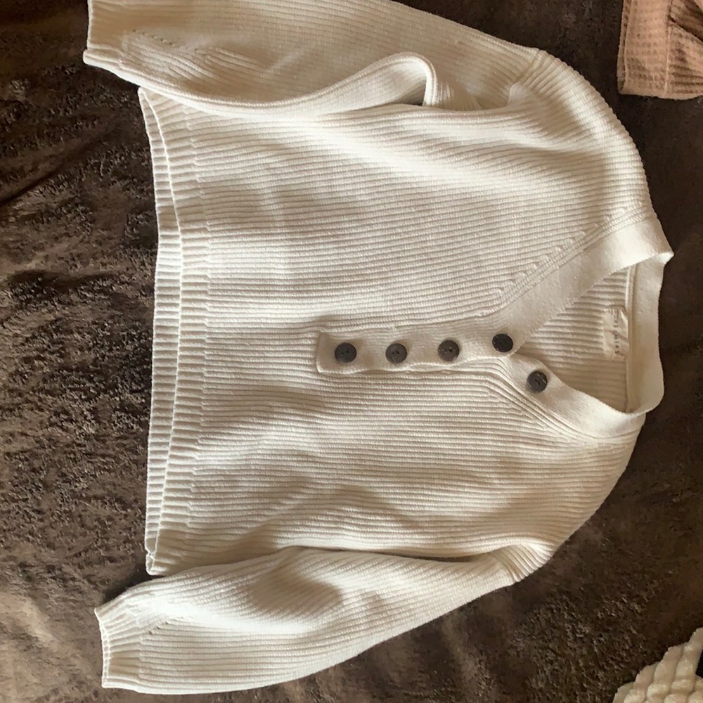 off-white cropped sweater